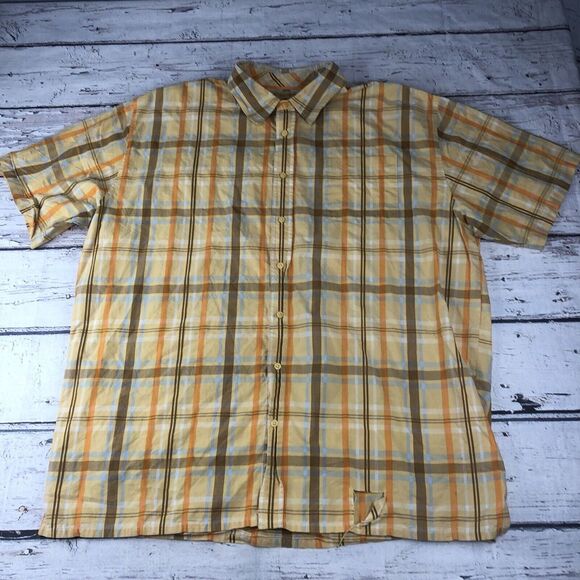 Enyce Other - Enyce Shirt Men 3XL Plaid Button Up Short Sleeve Collared Cotton Polyester Shirt